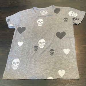 CHASER SKULL AND HEART SHIRT